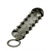 Дымчатая стимулирующая насадка с закрытой головкой SAMURAI PENIS SLEEVE BLACK - 14,5 см. - NMC - в Смоленске купить с доставкой