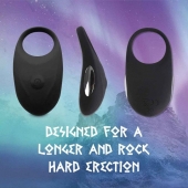 Черное эрекционное виброкольцо Thor Cockring - FeelzToys - в Смоленске купить с доставкой