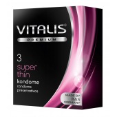 Ультратонкие презервативы VITALIS PREMIUM super thin - 3 шт. - Vitalis - купить с доставкой в Смоленске