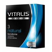 Классические презервативы VITALIS PREMIUM natural - 3 шт. - Vitalis - купить с доставкой в Смоленске