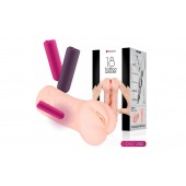 Телесный вибромастурбатор-вагина Tattoo Auto - KOKOS - в Смоленске купить с доставкой