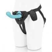 Голубая изогнутая насадка 6in Remote Control Ripple P-Spot G-Spot на черных трусиках - 16 см. - Pegasus - купить с доставкой в Смоленске