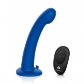 Синяя насадка Remote Control P-Spot G-Spot с черными трусиками - 20 см. - Pegasus - купить с доставкой в Смоленске
