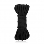 Черная хлопковая веревка для связывания Bondage Rope - 10 м. - Lux Fetish - купить с доставкой в Смоленске