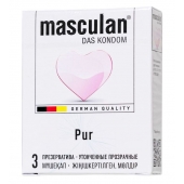 Супертонкие презервативы Masculan Pur - 3 шт. - Masculan - купить с доставкой в Смоленске