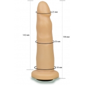 Телесная насадка Harness - 15,8 см. - LOVETOY (А-Полимер) - купить с доставкой в Смоленске