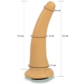Телесная гладкая насадка Harness - 13,3 см. - LOVETOY (А-Полимер) - купить с доставкой в Смоленске