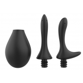 Черный анальный душ Nexus Anal Douche Set с 2 сменными насадками - Nexus Range - купить с доставкой в Смоленске