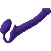 Фиолетовый безремневой страпон Silicone Bendable Strap-On - size M - Strap-on-me - купить с доставкой в Смоленске