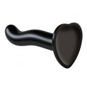 Черный фаллоимитатор-насадка Strap-On-Me P G spot Dildo size S - 16,4 см. - Strap-on-me - купить с доставкой в Смоленске