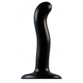 Черный фаллоимитатор-насадка Strap-On-Me P G spot Dildo size S - 16,4 см. - Strap-on-me - купить с доставкой в Смоленске