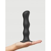 Черная насадка Strap-On-Me Dildo Geisha Balls size XL - Strap-on-me - купить с доставкой в Смоленске