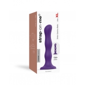 Фиолетовая насадка Strap-On-Me Dildo Geisha Balls size XL - Strap-on-me - купить с доставкой в Смоленске