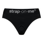 Черные трусики для насадок Heroine Lingerie Harness - size L - Strap-on-me - купить с доставкой в Смоленске