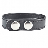 Кольцо на пенис SNAP COCK RING из искусственной кожи на клепках - BlueLine - в Смоленске купить с доставкой