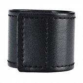 Хомут-утяжка для мошонки из искусственной кожи на липучке VELCRO BALL STRETCHER- 4 см. - BlueLine - в Смоленске купить с доставкой