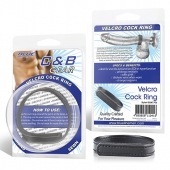Кольцо на пенис из искусственной кожи на липучке VELCRO COCK RING - 5 см. - BlueLine - в Смоленске купить с доставкой