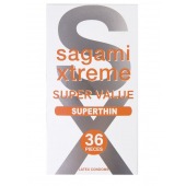 Ультратонкие презервативы Sagami Xtreme Superthin - 36 шт. - Sagami - купить с доставкой в Смоленске
