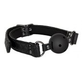 Черный кляп-шарик BALL GAG DIAMOND - Dream Toys - купить с доставкой в Смоленске