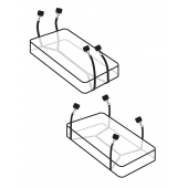 Фиксаторы для кровати WRAPAROUND MATTRESS RESTRAIN - Pipedream - купить с доставкой в Смоленске