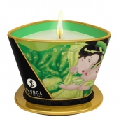 Массажная свеча Exotic Green Tea с ароматом зелёного чая - 170 мл. - Shunga - купить с доставкой в Смоленске