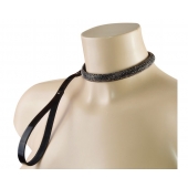 Эффектный сверкающий ошейник с поводком  Гламур - Sitabella - купить с доставкой в Смоленске