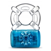 Синее эрекционное виброкольцо Pleaser Rechargeable C-Ring - Blush Novelties - в Смоленске купить с доставкой
