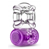 Фиолетовое эрекционное виброкольцо One Night Stand Vibrating C-Ring - Blush Novelties - в Смоленске купить с доставкой