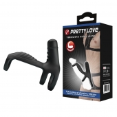 Черная вибронасадка на пенис Vibrating Penis Sling - Baile - в Смоленске купить с доставкой