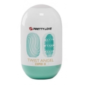 Бирюзовый мастурбатор-яйцо Twist Angel - Baile - в Смоленске купить с доставкой