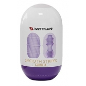 Сиреневый мастурбатор-яйцо Smooth Stripes - Baile - в Смоленске купить с доставкой