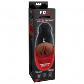 Коричневый мастурбатор-вагина с вибрацией Fuck-O-Matic 2 - Pipedream - в Смоленске купить с доставкой