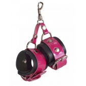 Розово-черный брелок  Наручники - Sitabella - купить с доставкой в Смоленске