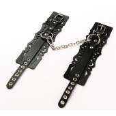 Узорчатые кожаные оковы с регулируемыми ремешками - Crazy Handmade - купить с доставкой в Смоленске