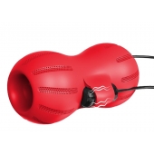 Красный тугой мастурбатор с вибропулями  и пультом - S-HANDE - в Смоленске купить с доставкой