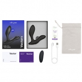 Черный анальный вибратор We-Vibe Vector+ - We-vibe - в Смоленске купить с доставкой
