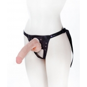 Реалистичный фаллос на поясе Harness - 20,5 см. - LOVETOY (А-Полимер) - купить с доставкой в Смоленске