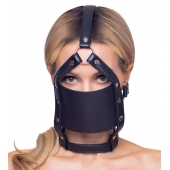 Черный намордник с кляпом-шаром Head Harness With A Gag - Orion - купить с доставкой в Смоленске