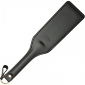 Черная кожаная шлепалка SitaBlack - 30 см. - Sitabella - купить с доставкой в Смоленске