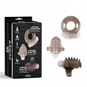 Набор из 3 дымчатых эрекционных колец с вибрацией Teasers Ring Kit - Chisa - в Смоленске купить с доставкой