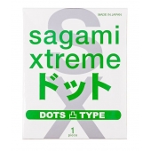 Презерватив Sagami Xtreme Type-E с точками - 1 шт. - Sagami - купить с доставкой в Смоленске