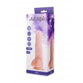 Фаллоимитатор на присоске ART-Style №17 с выраженным рельефом - 19 см. - Art-Style