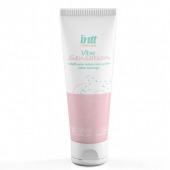 Лубрикант на водной основе Vibe Sensation с клубничным вкусом и легким вибрирующим эффектом - 50 гр. - INTT - купить с доставкой в Смоленске