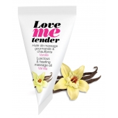 Съедобное согревающее массажное масло Love Me Tender Vanilla с ароматом ванили - 10 мл. - Love to Love - купить с доставкой в Смоленске