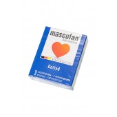 Презервативы с пупырышками Masculan Dotted - 3 шт. - Masculan - купить с доставкой в Смоленске