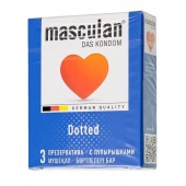Презервативы с пупырышками Masculan Dotted - 3 шт. - Masculan - купить с доставкой в Смоленске
