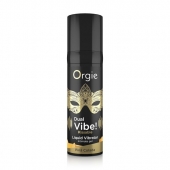 Съедобный гель Dual Vibe Pina Colada с эффектом вибрации и вкусом коктейля пина колада - 15 мл. - ORGIE - купить с доставкой в Смоленске