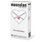 Ультрапрочные презервативы Masculan Ultra Safe Black - 10 шт. - Masculan - купить с доставкой в Смоленске