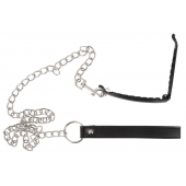 Зажим для половых губ с поводком Pussy Clamp With A Leash - Orion - купить с доставкой в Смоленске