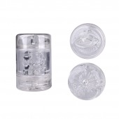 Прозрачный двусторонний мастурбатор Joy Cup - анус и рот - Erokay - в Смоленске купить с доставкой